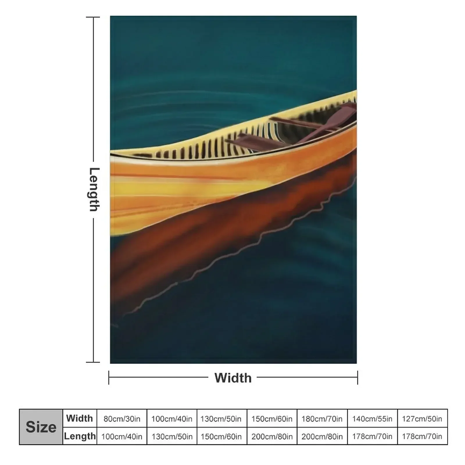 Canoe in Silence Throw Blanket halloween Sofa Throw for sofa Luxury Designer Blankets