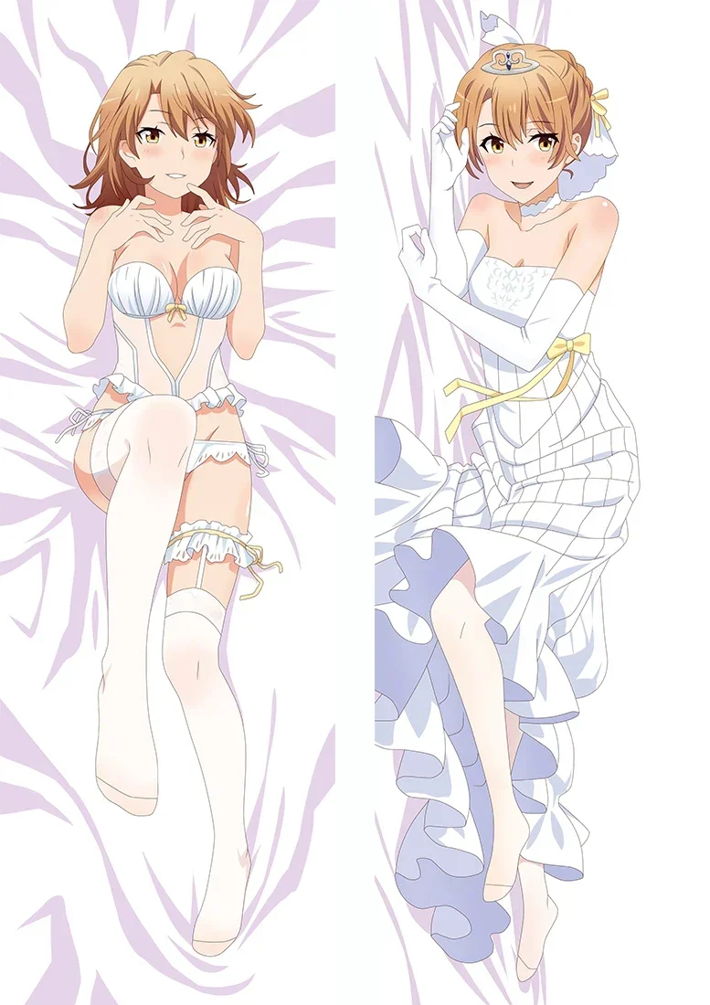 Anime MyTeem Romantic Comedy SNAFU Dakimakura Hugging Body Pillow Case Yukinoshita Yukino & Isshiki Iroha Otaku Pillow Cover