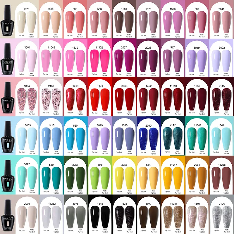 

NAILCO Winter Red Color Gel Nail Polish Semi Permanent Soak Off Gel Varnishes Full Coverage Super Texture Gorgeous Nail Manicure