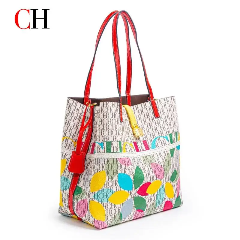 

CH Fashion Brand Monogram Tote Bags Stylish Multicolor Versatile Women's Shoulder Handbags Trendy Essential Collection