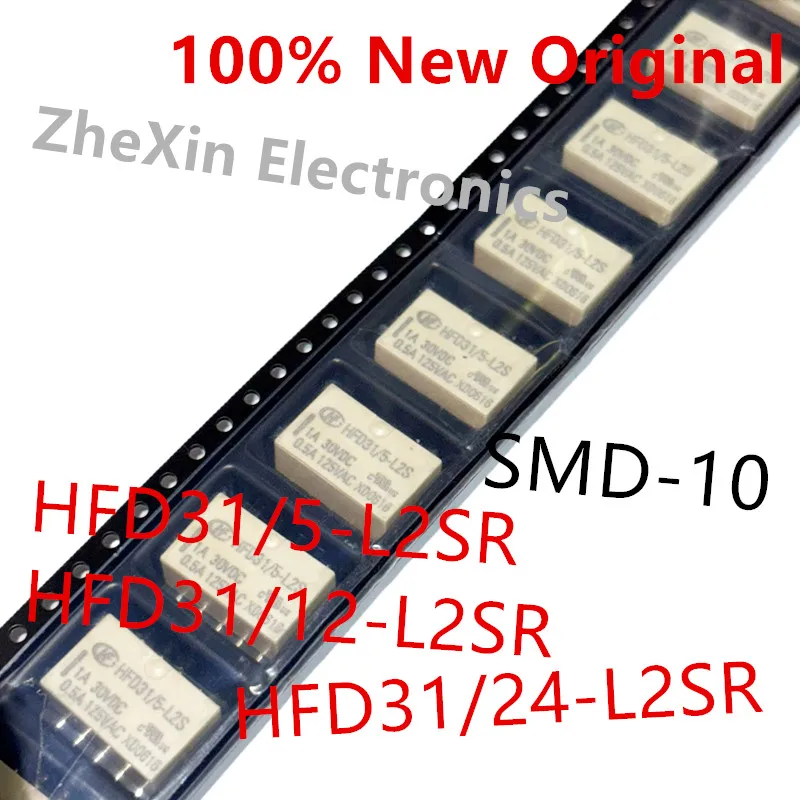 

10PCS/Lot HFD31/5-L2SR 、HFD31/12-L2SR 、HFD31/24-L2SR SMD-10 New Signal Relay HFD31/5-L2S 、HFD31/12-L2S 、HFD31-24-L2S