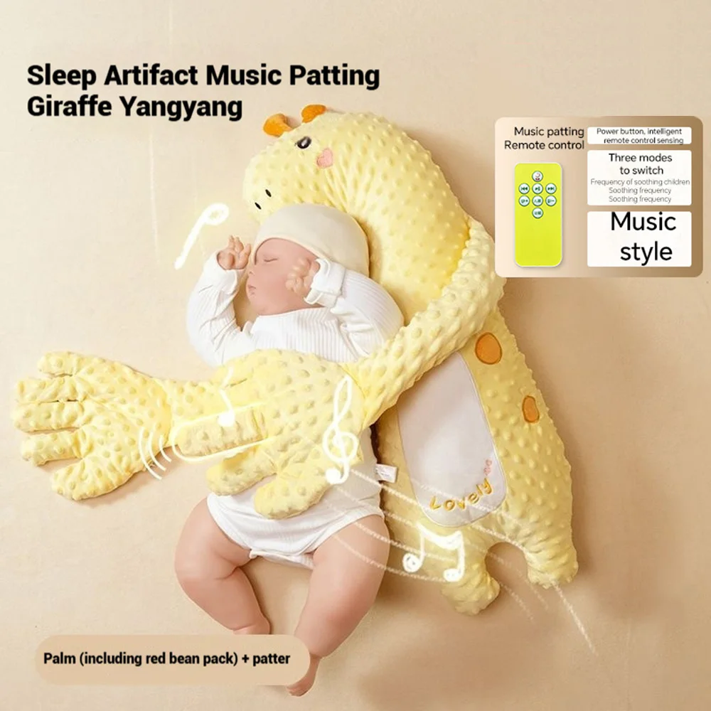 Oreiller électrique pour bébé, avec paume apaisante, télécommande, oreiller pour les mains, oreiller apaisant pour tout-petits