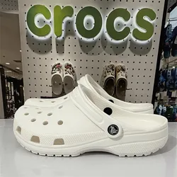 Sandalias informales originales Crocs Bayaband Clog, zapatos de playa transpirables con punta cerrada Unisex para exteriores