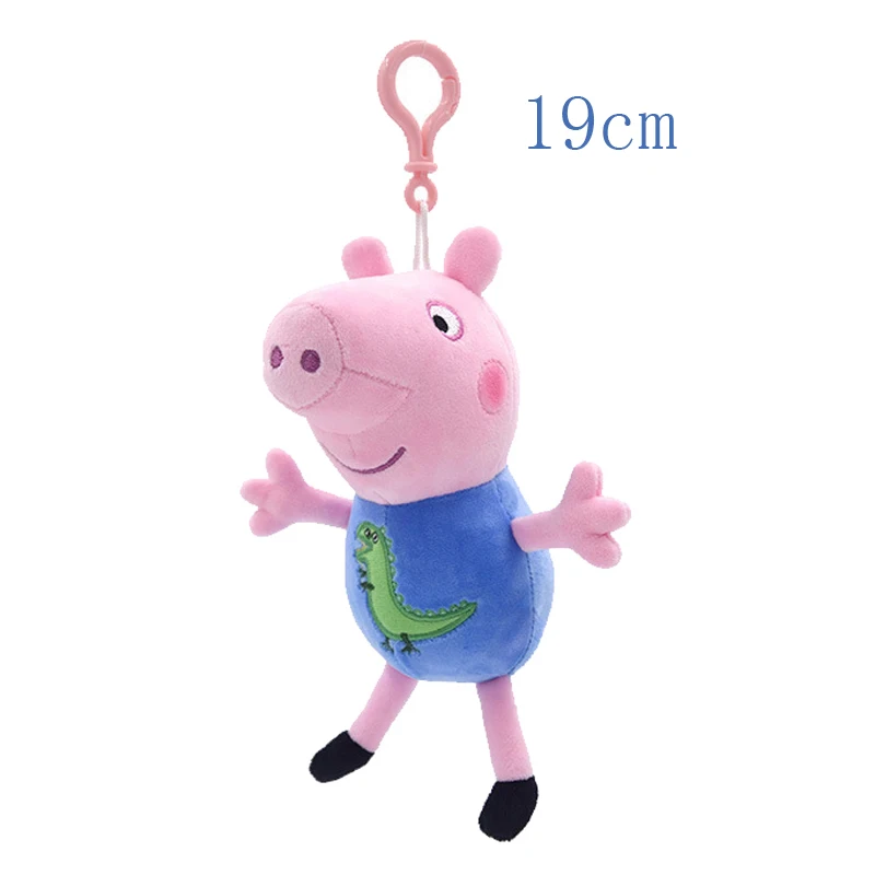 Pluszowa świnia Peppa figurka z Anime 19/30cm mama tata George świnia wypchane zabawki lalki dekoracje na przyjęcie dla dzieci prezenty świąteczne