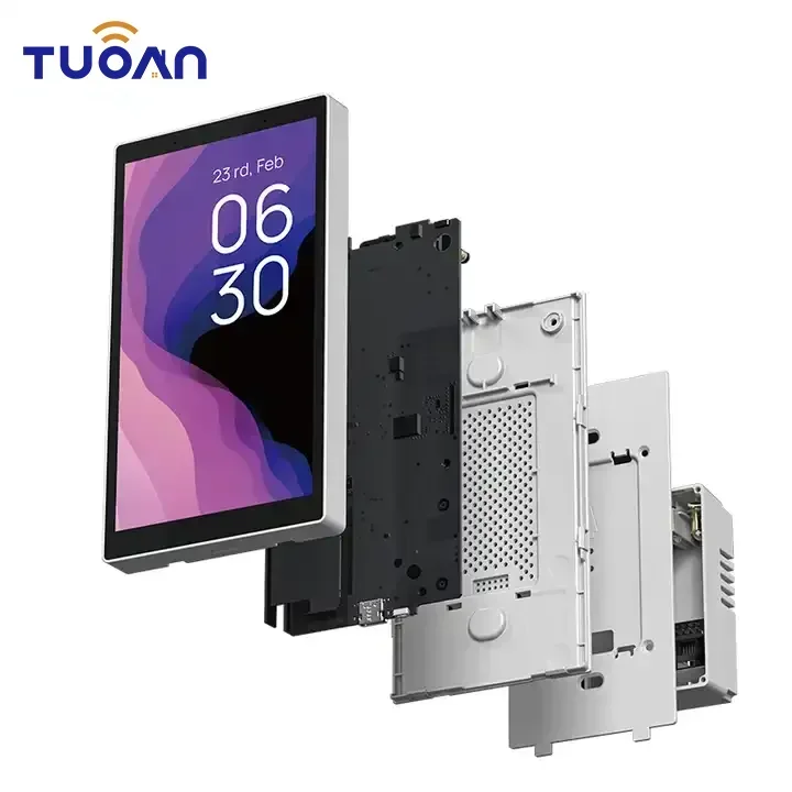 

2024 5 inch touch screen wall smart switches with alexa voice control TUOAN smart home automation zigbee switches