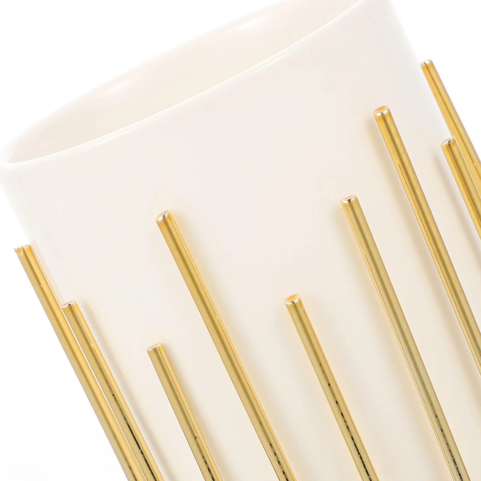 

Makeup Pen Storage Box Desktop Iron Stand Organizer Pen Holder Brush Container for Office Study Room School Stationery