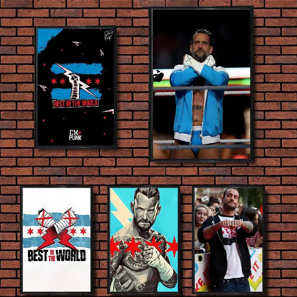 

World's Strongest Person CM Punk Poster HD Art Wall Waterproof Home Living Room Bedroom Bar Aesthetic Decoration