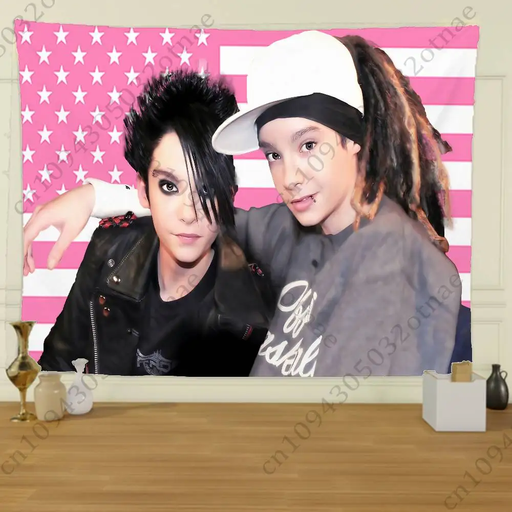 Tom K-Kaulitz Flag Tapestry Creative Pattern Photo Living Room Wall Art Decor Party Outdoor Decorate Banners