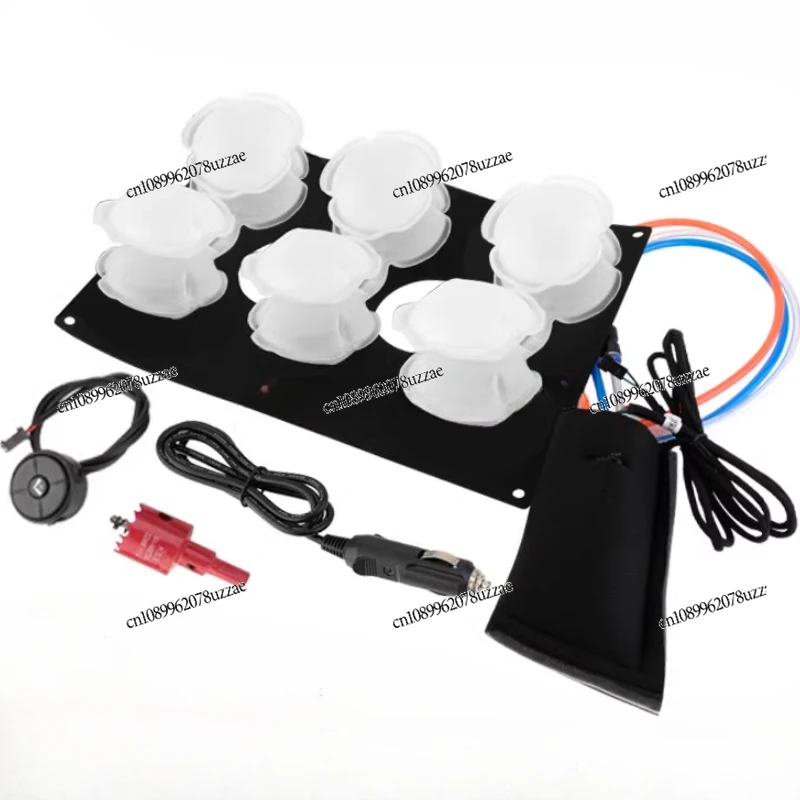 Car Seat Waist Rest, Support Waist Support Modified Six-point Massage Adjustment, Car Pneumatic, Built-in