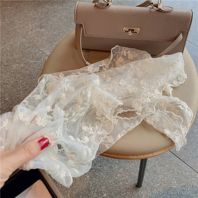 

Elegant Embroidery Floral Scarf Shawls Muslim Woman Hijab Lady Viscose Shawl Soft Solid Color Long Wraps Casual Stole E5837