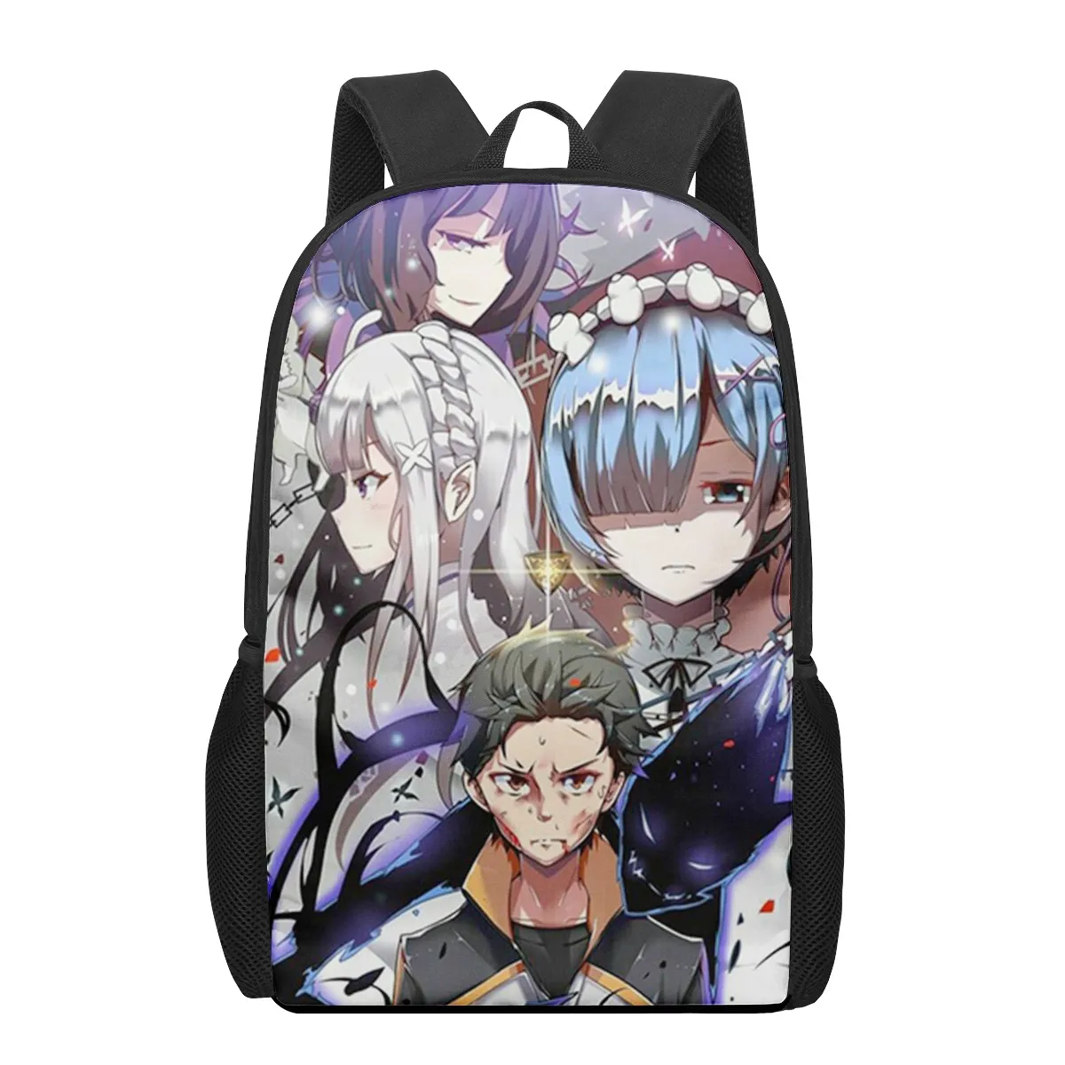 Re zero Rem Emilia anime 3D Print School Bags for Boys Girls Primary Students Backpacks Kids Book Bag Satchel Back Pack