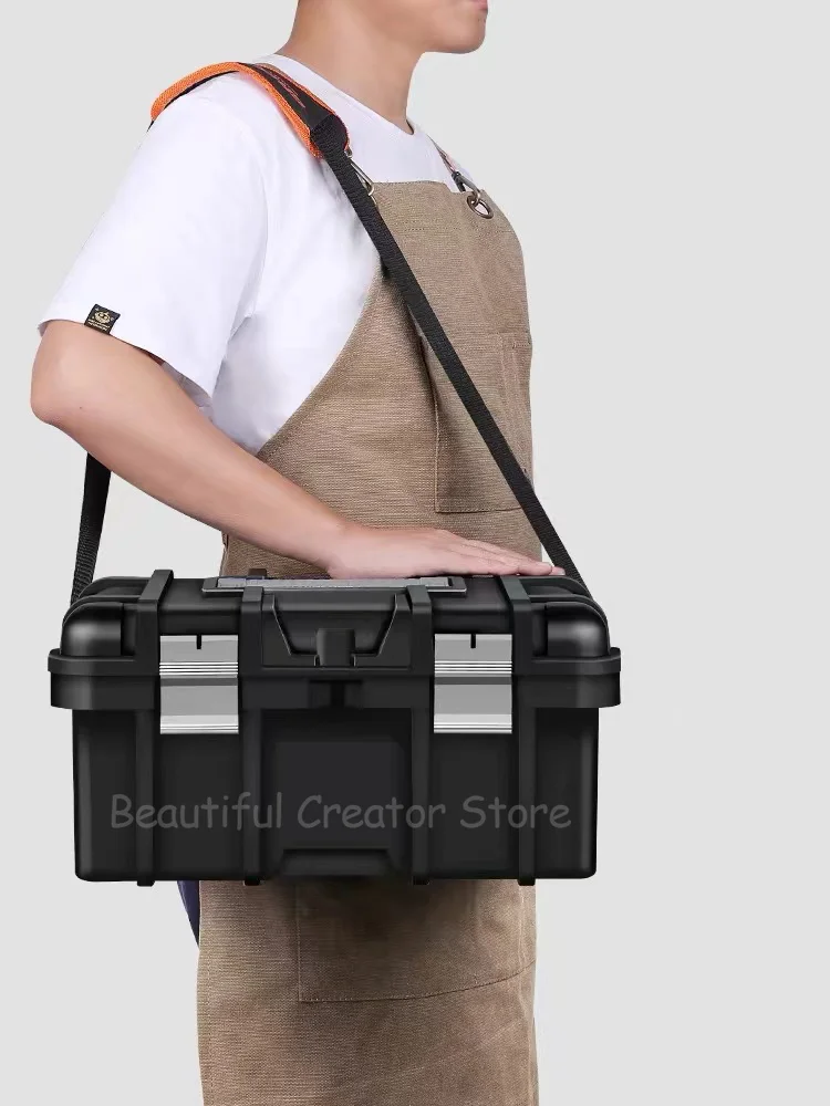 Plastic Tool Box Large Hardware Storage Box Shockproof Waterproof Hard Case Storage Boxes Household Portable Tool Box Organizer