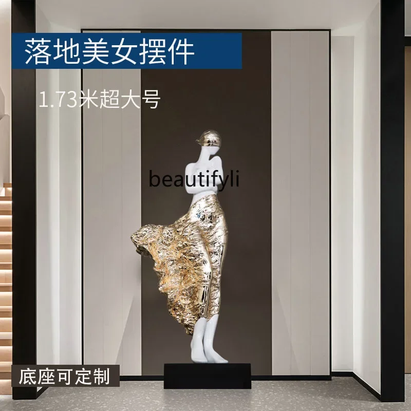 Abstract Ornament Floor Sculpture Hotel Living Room Art Figure Body Training Institution Decoration