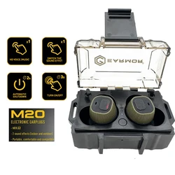 M20 Earplugs Electronic Anti-noise Earplugs Noise-cancelling for Shooting Hearing Protection