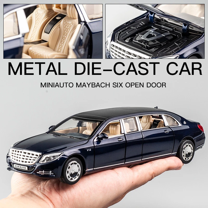 1:32 Maybachs S650 Alloy Car Model Diecasts & Toy Vehicles Metal Toy Car Model High Simulation Sound Light Collection Gift