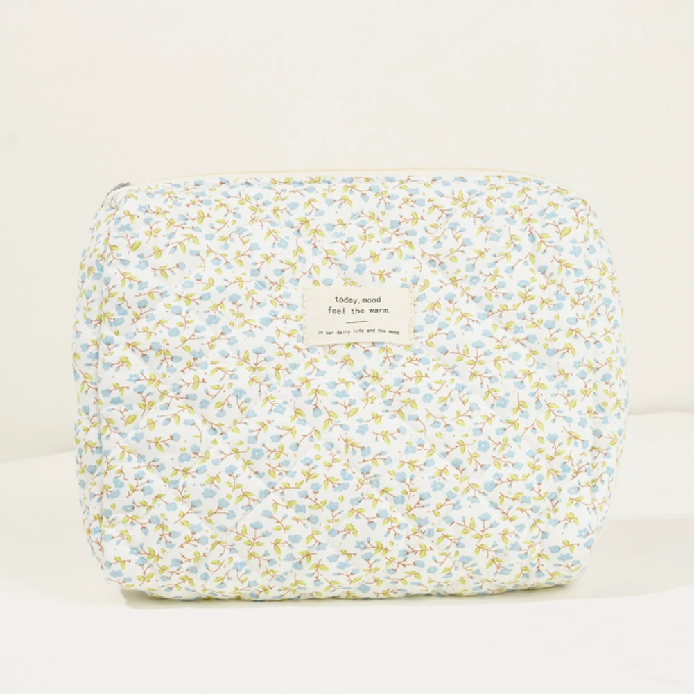 

Женская стеганая косметичка, косметичка-органайзер, большая вместительная сумка для хранения макияжа с клатчем и футляром для ручек, милая сумка для туалетных принадлежностей