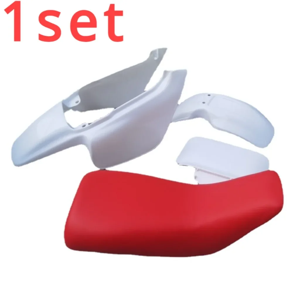 

1set for Retro Motorcycle, Jincheng 70 Shell Cushion Fully Enclosed, Front Marker Board, Black, Red Seats