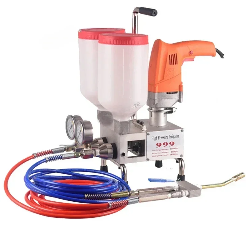 Hot Sell Two-Component Waterproof Wall Repair Polyurethane Grouting Machine 220V/1100W Electric Intelligent Remote Control  Pump