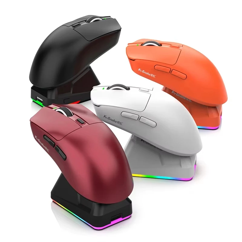 

Gaming Office Bluetooth Mouse, Three-mode Lightweight Mouse, Six-speed Adjustable, 1000hz Report Rate, Wireless Charging, Rgb