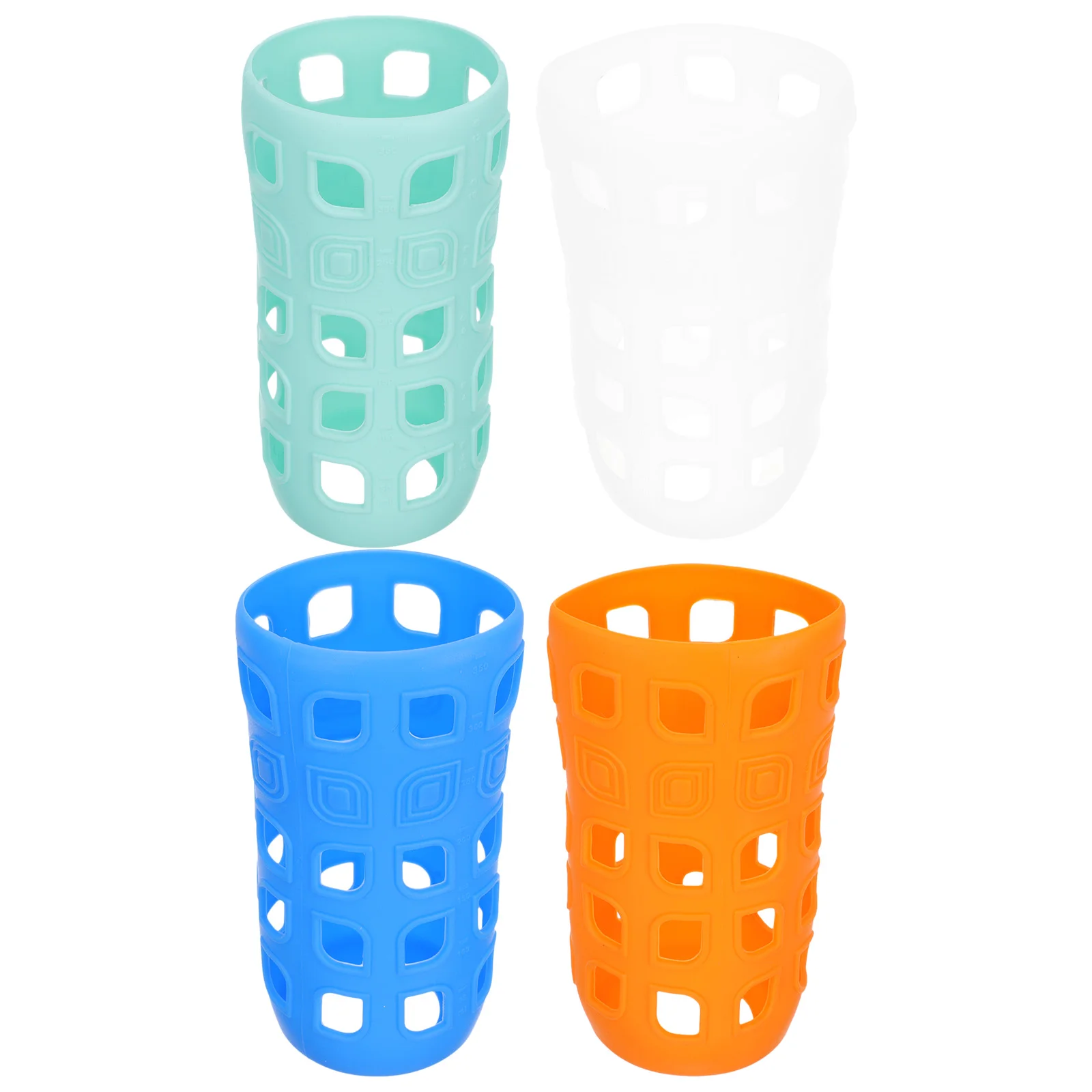 

4 Pcs Cup Sports Bottle Sleeve Cover Portable Hollowed Bottle Sleeve Heat Insulation Travel Accessory Lightweight