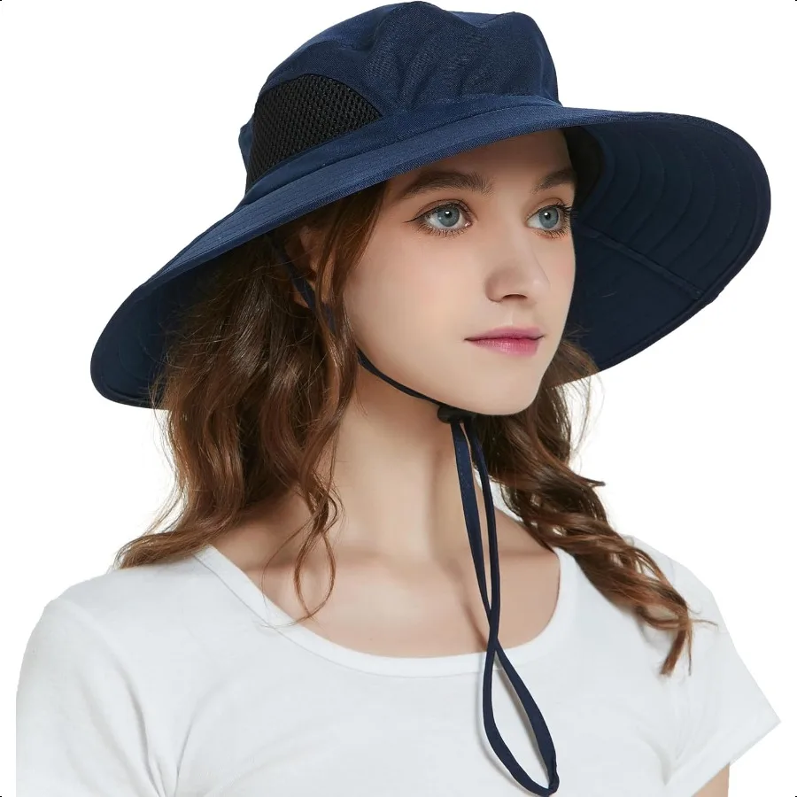 

Wide Brim Sun Hat UPF 50+ UV Protection Waterproof Packable Bucket Hat for Men and Women Fishing Hiking Beach Garden