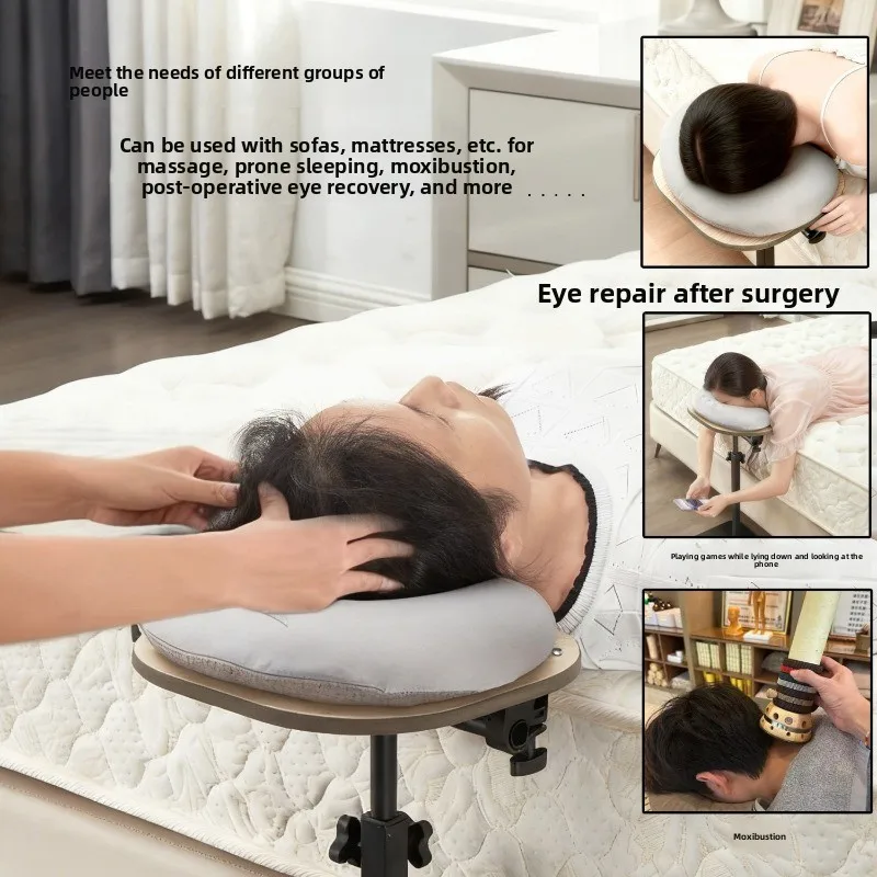 Massage Stand, Mobile Phone Sleeping Pillow Stand, Home Floor Beauty Bed Moxibustion Massage Eye Postoperative Recovery Pillows