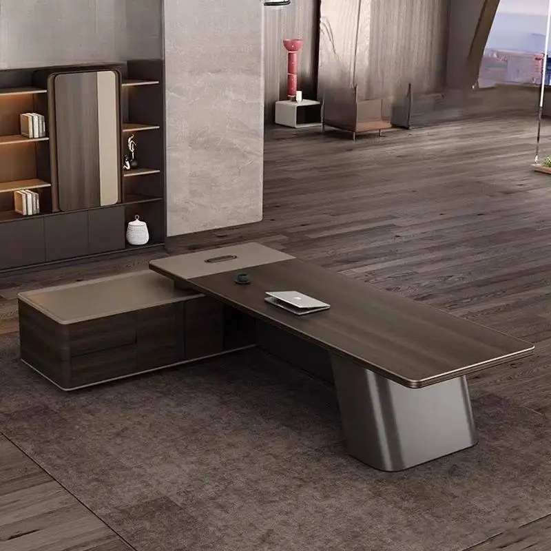 Cheap Designer Executive Office Desk Manager Wooden Large Luxury Computer Desk Gaming Study Mesa Escriotorio Work Station Table