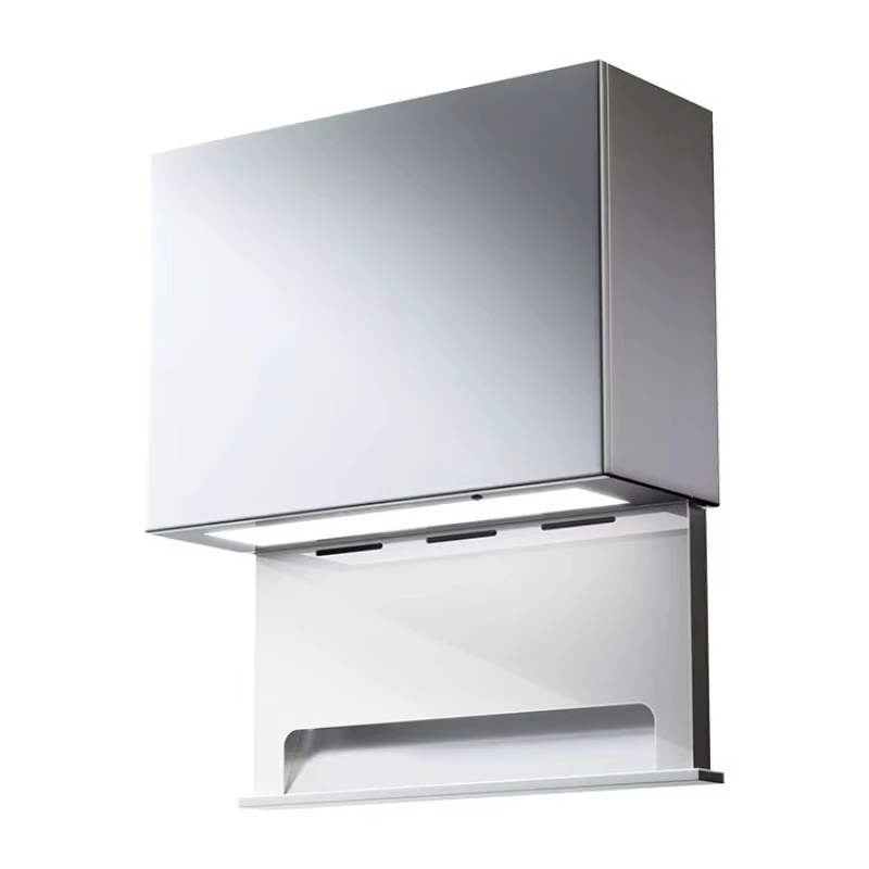 Easy-To-Clean Space-Saving Powerful Full Hidden Lifting Range Hood Appliance Kitchen Hood Remove Smoke