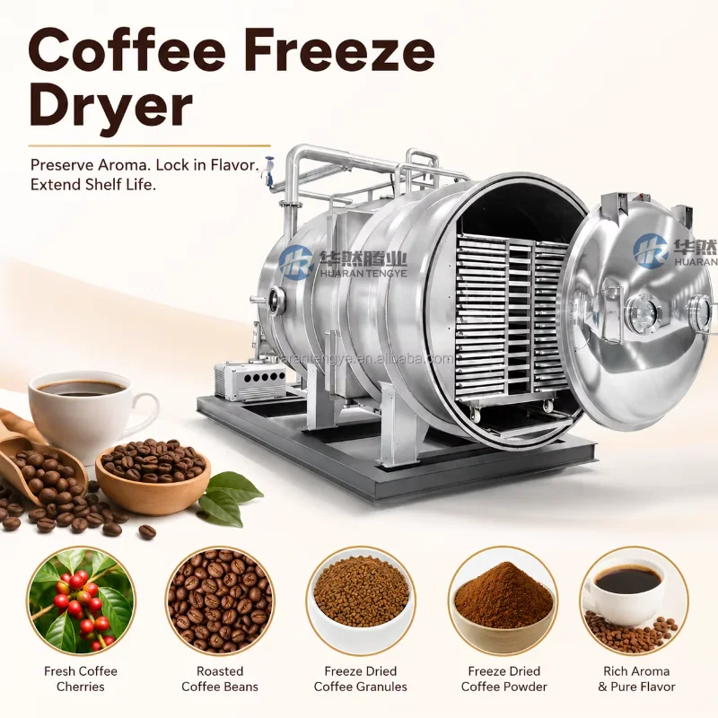 30m²  Industrial Lyophilizer Freeze Dryer for Fruit Vegetable Pet Food  Vacuum Freeze Dryer Automatic Food Processing