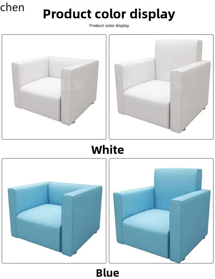 backrest sofa single reception room meeting meeting coffee table combination