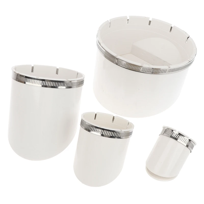 Picture 6: 50-160mm Drainage Pipe Floor Drains White Strainer Plug With Clamp PVC Anti Backflow Anti Odor Valve Sewer Hair Filter