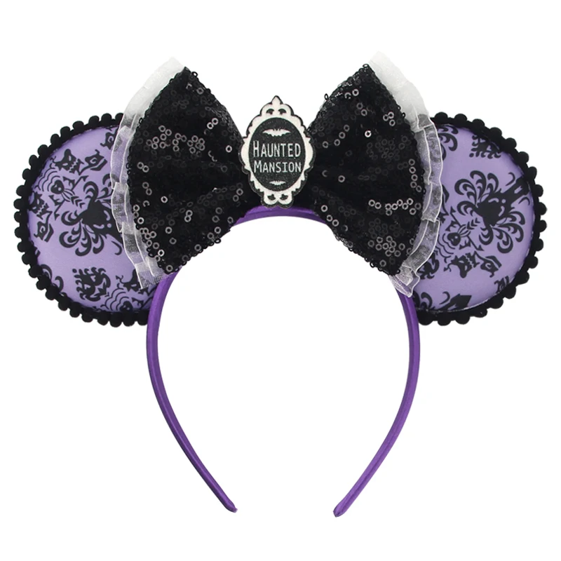 Niedliches Cartoon-Maus-Stirnband mit Cartoon-Ohren, Pailletten-Schleifen, Haarband für Partys, Cosplay, Haaraccessoires, Spielzeug und Geschenke für Kinder und Erwachsene