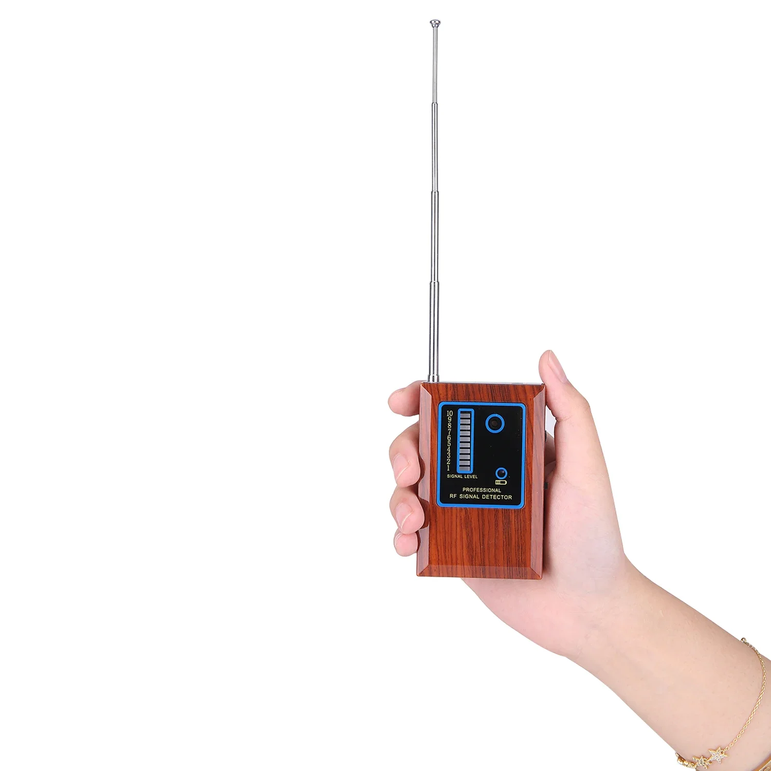 New RF-DT1 Sensitive 10 LED Signal Hidden RF Signal Detector for Detecting Wireless Camera/Mobile Phone/Earphone/Walkie Talkies