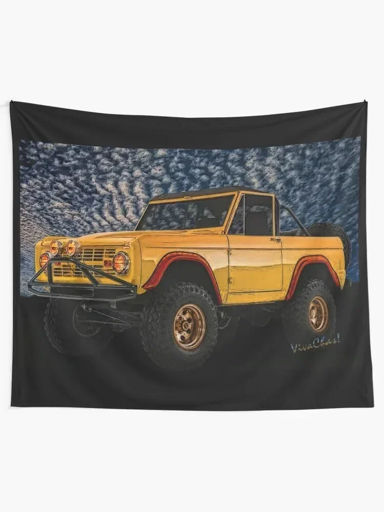 Yellow Dog Bronco Crisp Christmas Morning Romp Tapestry Home Decor Accessories Cute Room Things Decoration Bedroom Tapestry