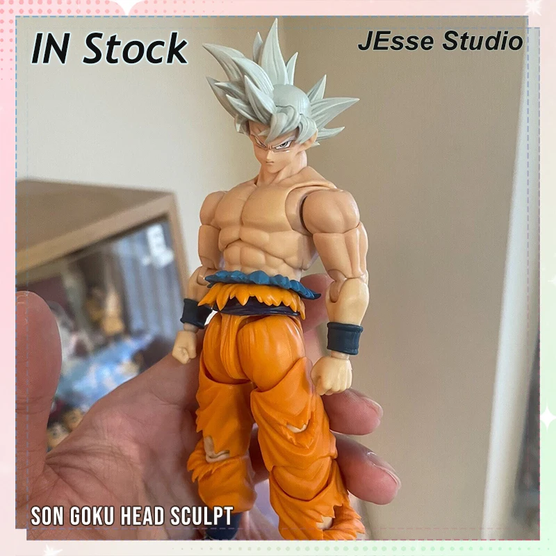 Cabeza de Son Goku Ultra Instinto 2.5 de TK Custom para SH Figuarts Dragon Ball Super, Piezas de Repuesto para Figuras de Anime
