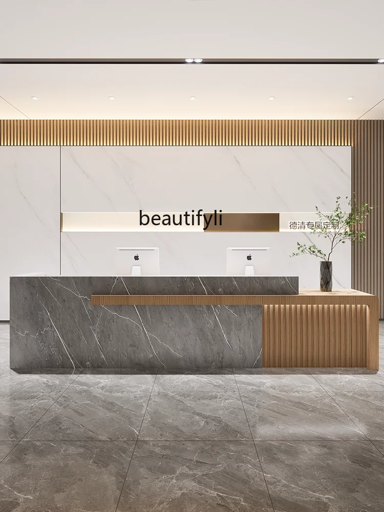 Company reception desk Beauty salon Bar checkout page Hotel lobby welcome desk