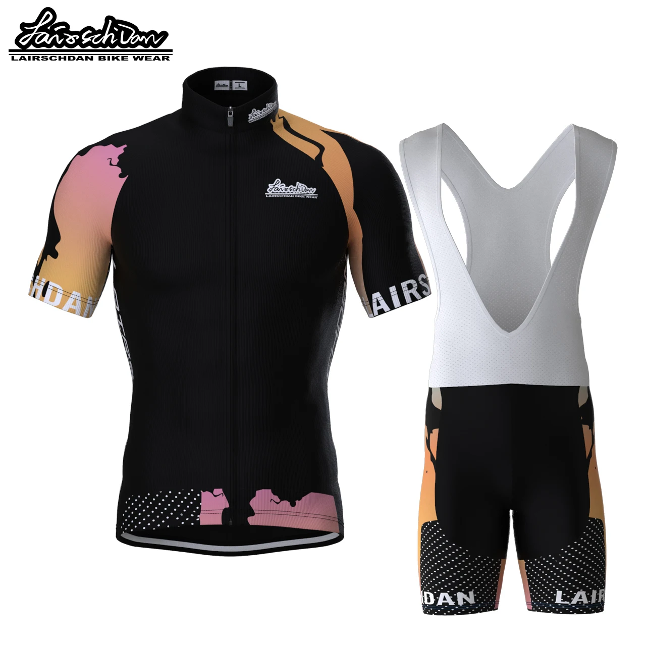 

LairschDan Man’s Motorcross Cycling Jersey Quick Dry Summer Short Sleeve MTB Bike Pants Bib Shorts 9D Mountain Bicycle Clothing