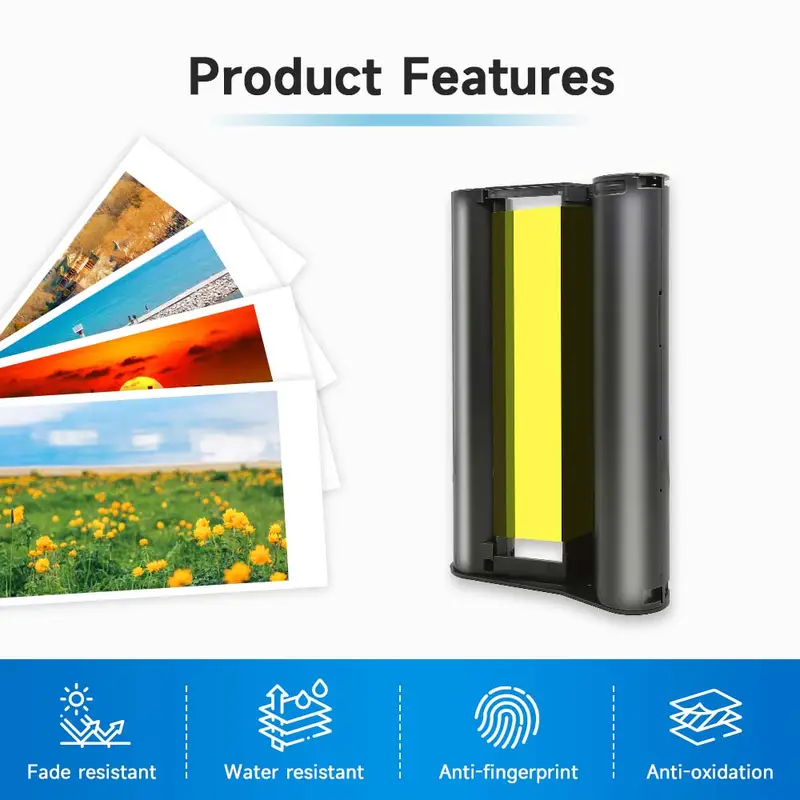 CP1500 Photo Paper For Canon Selphy CP1500 CP1300 CP1200 CP910 CP900 Photo Printer KP-108IN Ink 6 Inch - Image 3