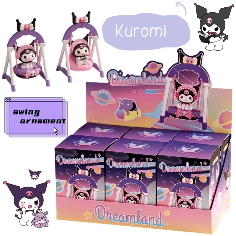 

New Sanrio Kuromi animated peripheral creative cartoon swing surprise blind box desktop car decoration ornament holiday gift