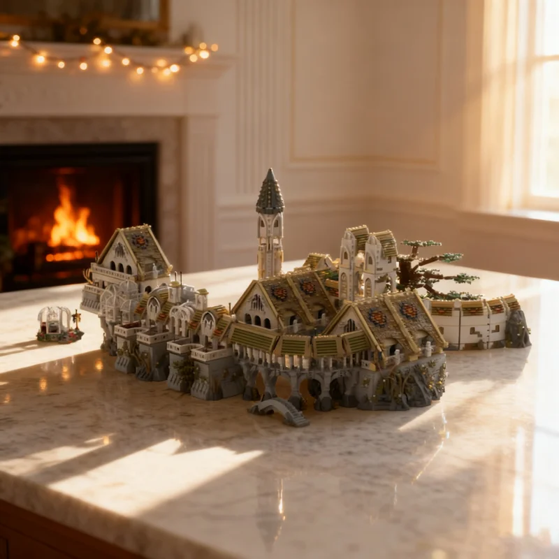 21067pcs MOC The Hobbit And Lord Of The Rings The Rings UCS Rivendell - Complete Bundle Model Building Blocks Christmas Gift Toy