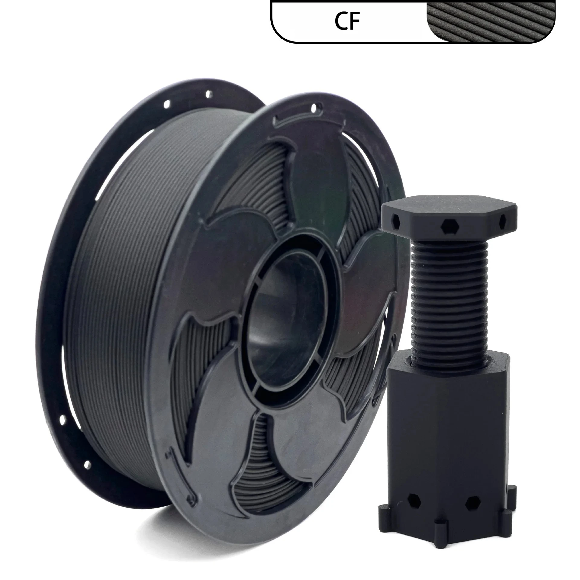 

PETG CF Carbon Fiber 3D Printer Filament 1.75mm 1KG Strong Durable Matte Black PETG Material with High Strength Smooth Printing