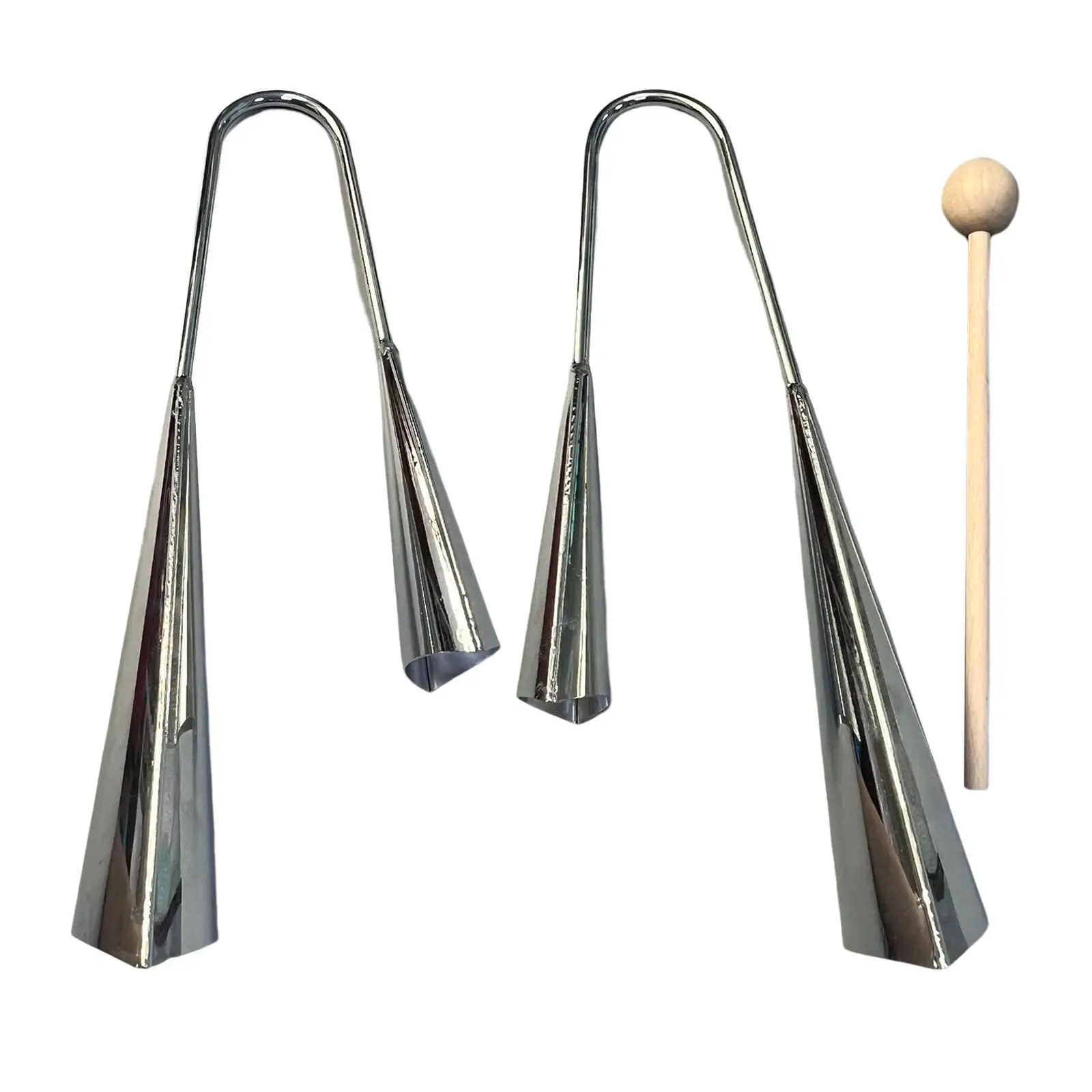 Sussidi didattici a doppia campana in metallo bicolore per bambini di musica latina per feste