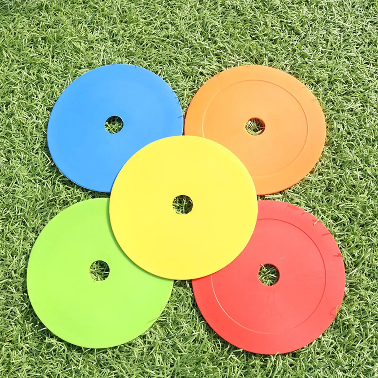 10pieces Vibrant Colors Flat Spot Cones Easy To Spot Durable And Waterproof Football Spot Markers Training Obstacles