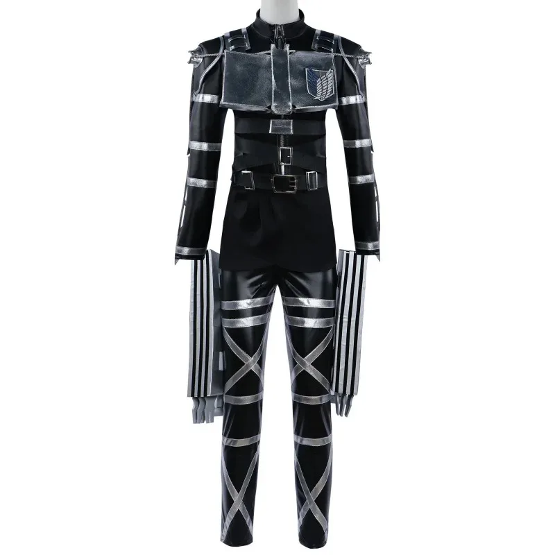 Mikasa Levi Costume Shoes Anime Cosplay Women Men Leather Outfits Comic Con Role Play Party Suit cm;5