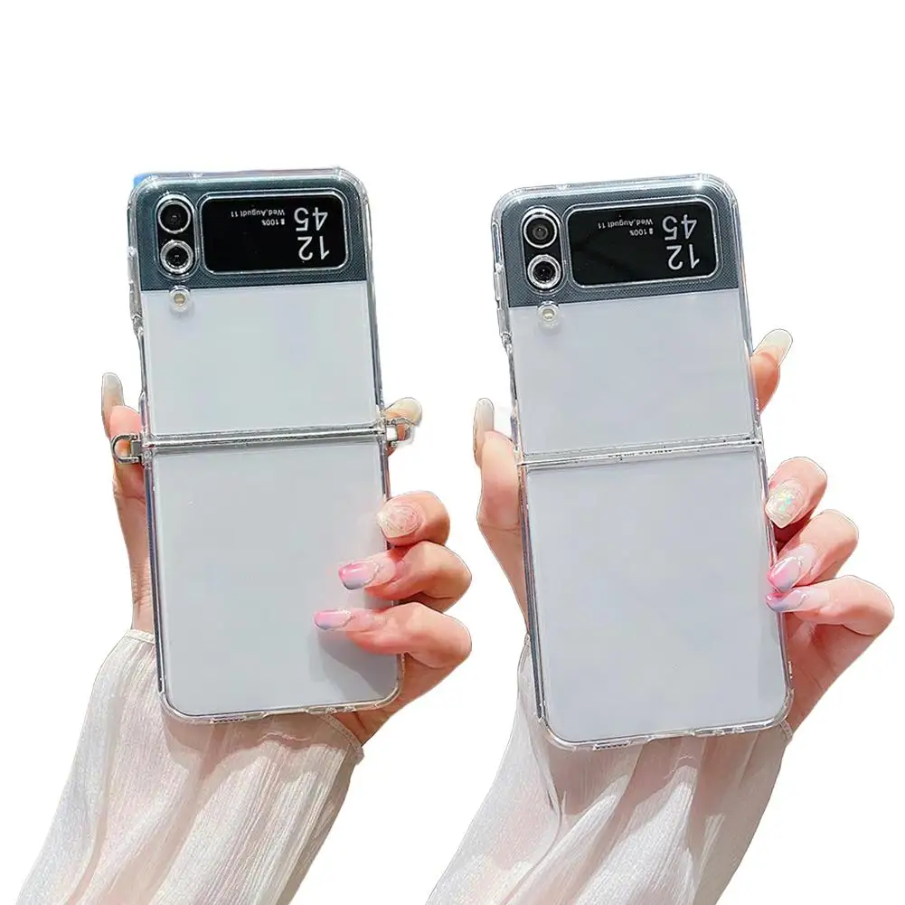 

Для телефона Z Flip 7, прозрачный противоударный защитный чехол из ТПУ, анти-желтение, тонкий для Z F D0n4