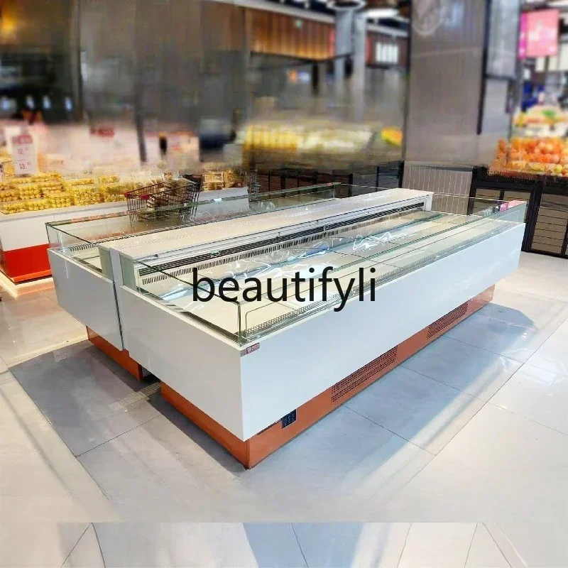 Cake Sushi Refrigerated Dessert Display Cabinet Fruit Fresh-keeping Cabinet Horizontal Western Pastry Air-cooled Cabinet