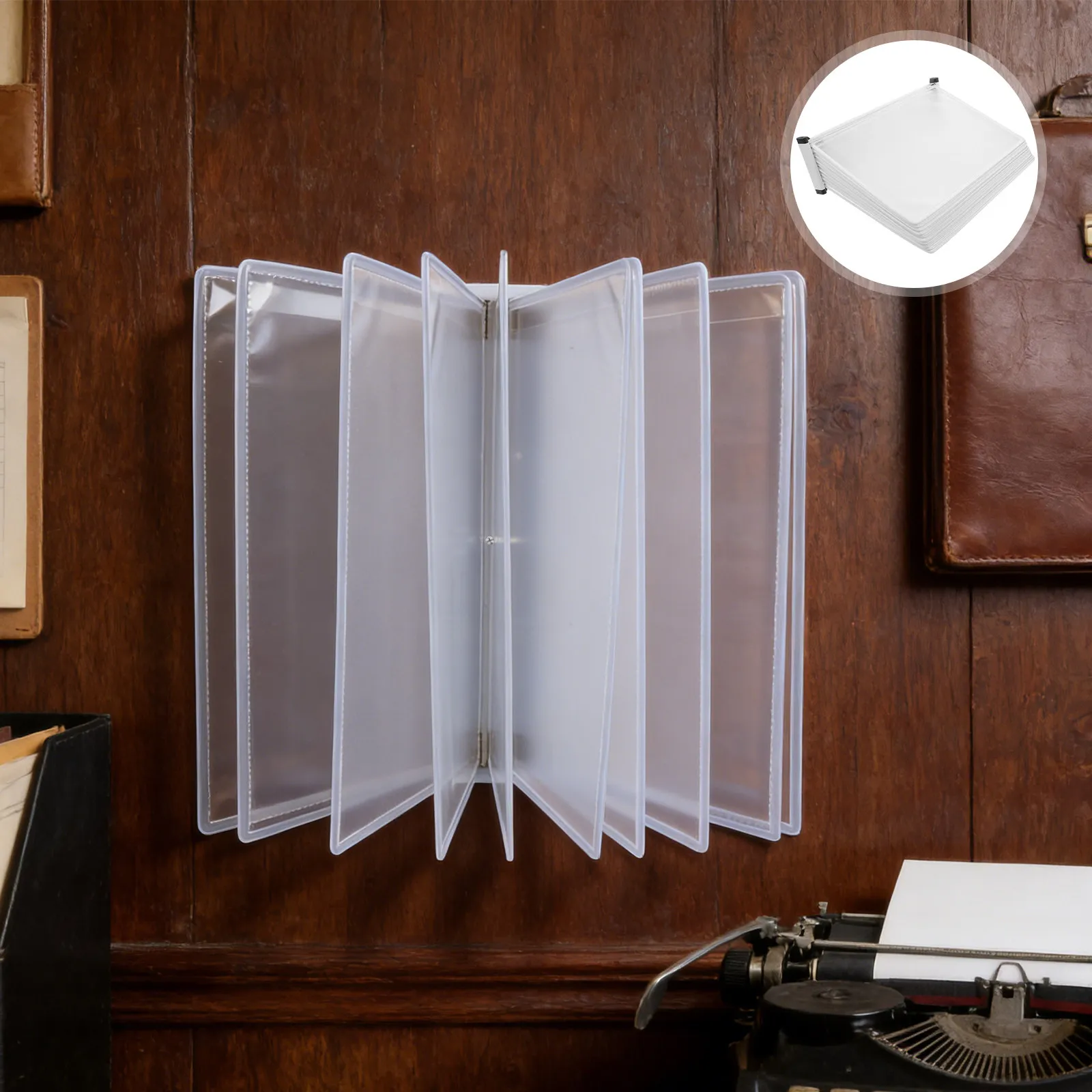 Wall File Organizer 5 Page A4 Hanging Brochure Display Rack Space-Saving Wall Mounted File Holder Office Document Display Rack