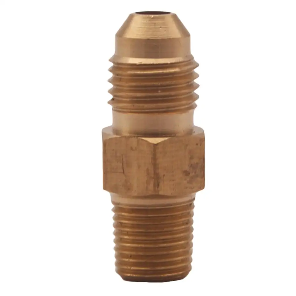 NPT Adaptor Brass Oil Gas Adapter High Quality Male Straight Connector for Universal Fuel and Oil Line