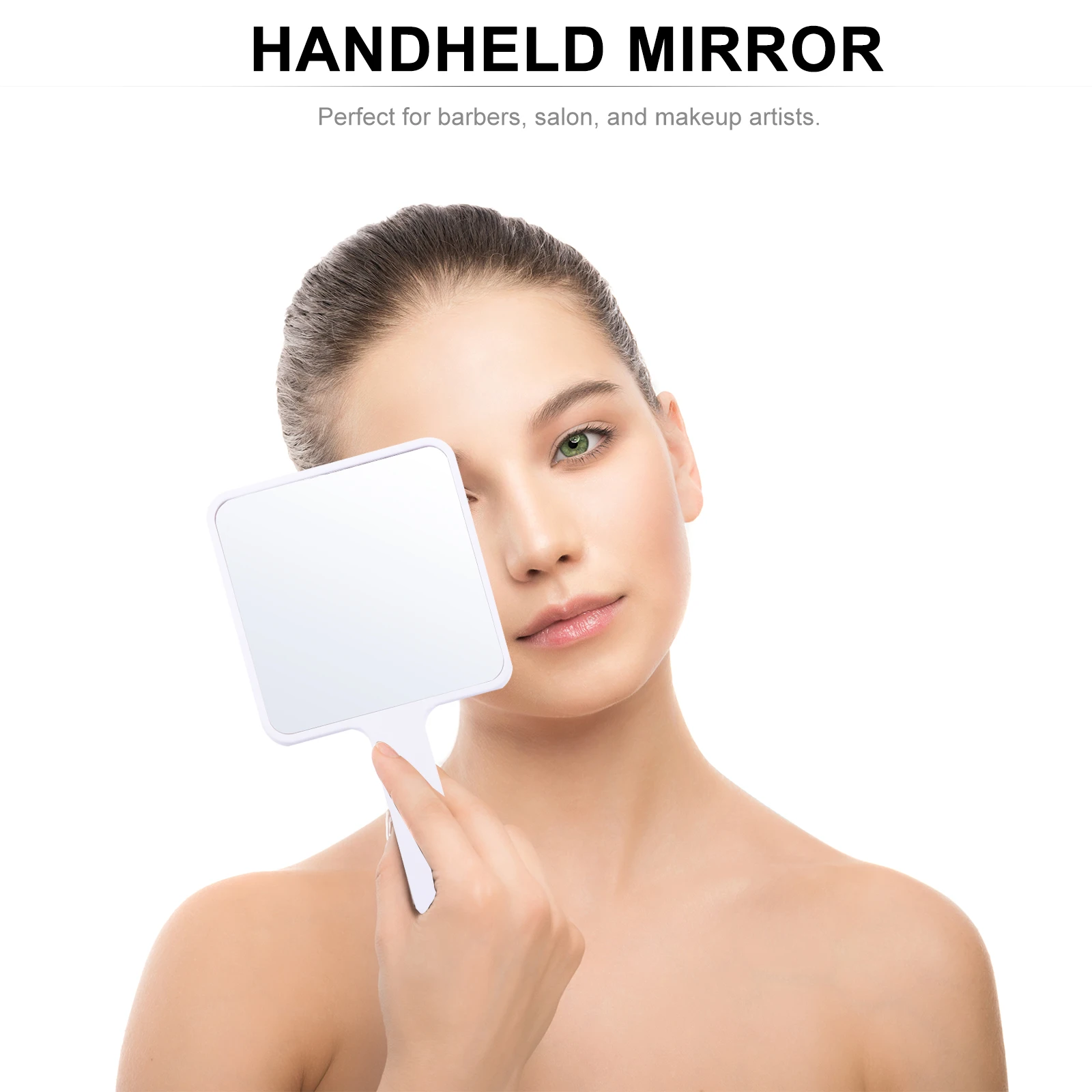 

Portable Handheld Makeup Mirror Compact Lightweight Design High Definition Reflection for Women Girls Daily Use and Travel
