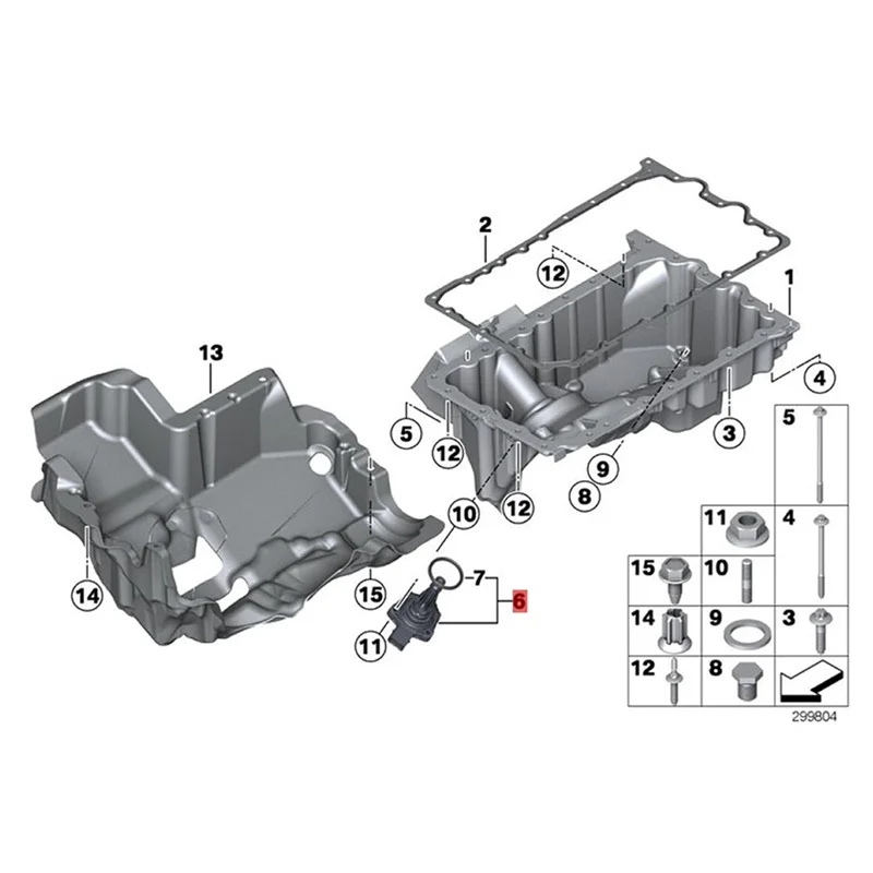 

12618608779 Engine Oil Level Sensor For-BMW X3 X4 X5 X6 F20 F30 F34 F07 F10 F11 F25 F15 F16 2.0 Car Position Sensor